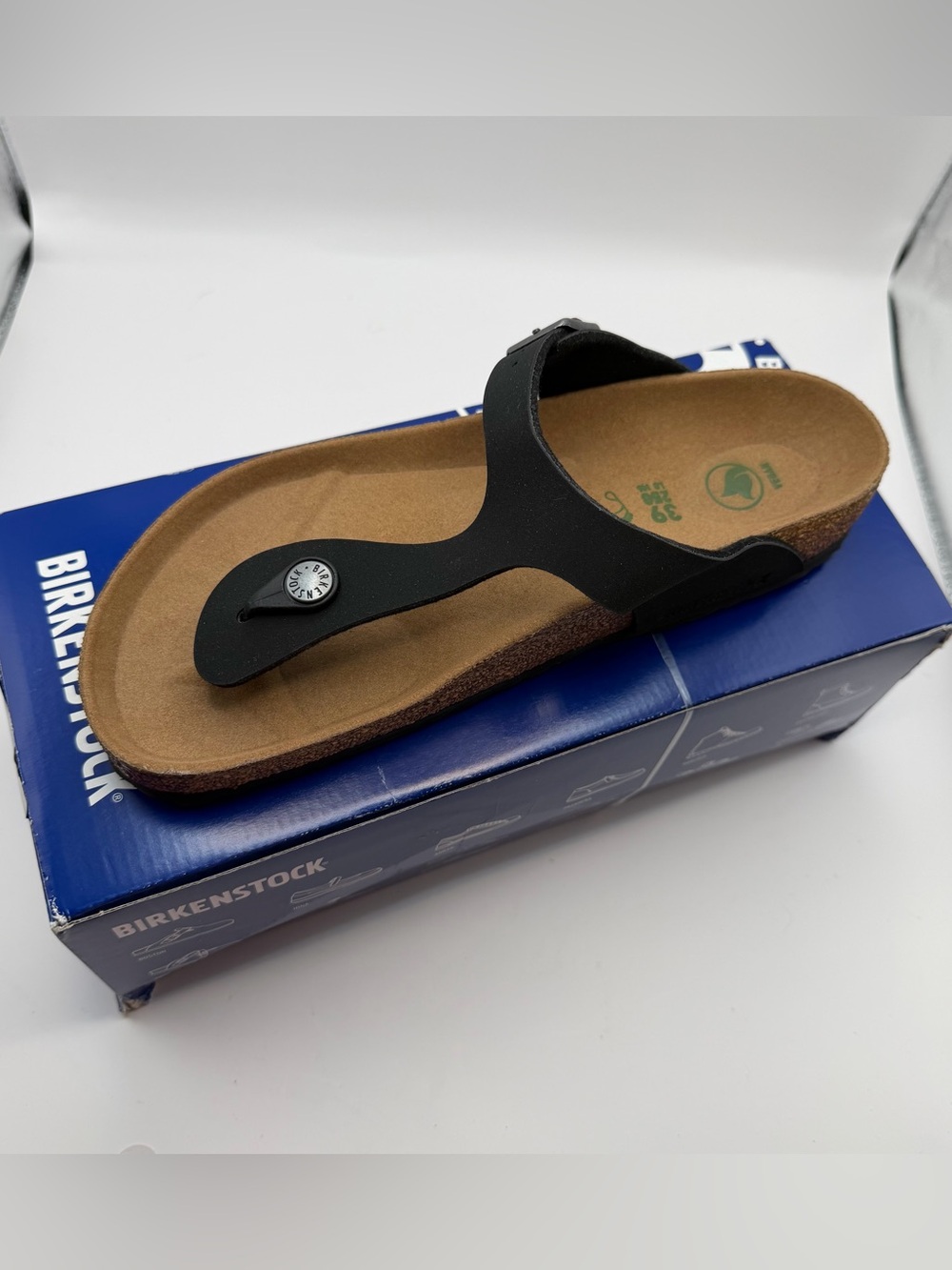 Birkenstock Gizeh Vegan Black Thong Sandals Women’s 8 / EU 39 Narrow Gorpcore